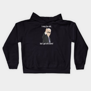 biden I may be old but i get shit done Kids Hoodie